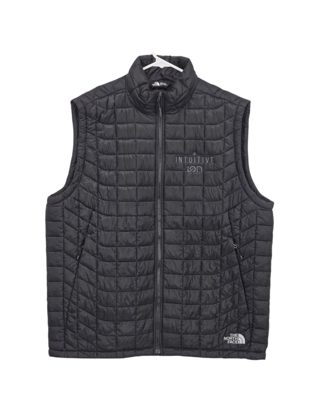 The North Face ThermoBall Trekker Vest Mens L Black Full Zip Packable Insulated